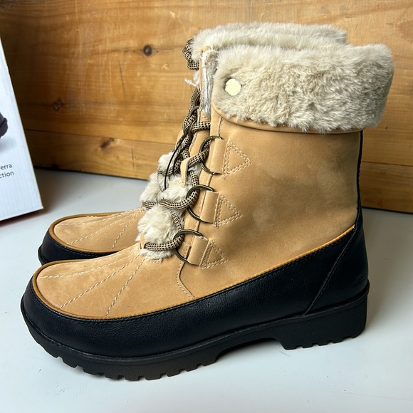 NIB Women’s JBU Southgate Tan Lightweight Winter Boots - Picture 2 of 6